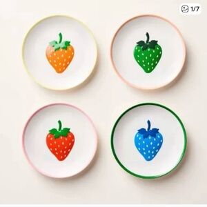 kate spade Multicolor Strawberry Plates